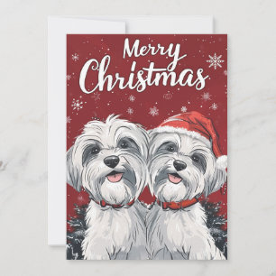 Cartes Pour Fêtes Annuelles Shi Tzu Joyeux Noël