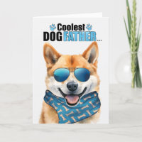 Shiba Inu Chien Coolest Papa Fête des pères