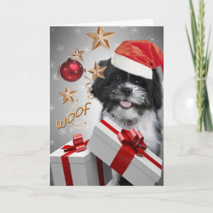 Cartes Pour Fêtes Annuelles Shih Tzu Christmas