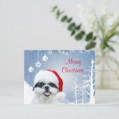Cartes Pour Fêtes Annuelles Shih Tzu Noël (Debout devant)