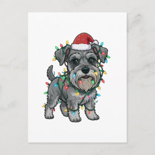 Cartes Pour Fêtes Annuelles Shih Tzu portant un chapeau de Père Noël pour Noël