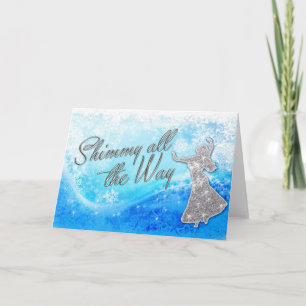 Cartes Pour Fêtes Annuelles Shimmy all Way Belly Dance Card