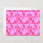 Cartes Pour Fêtes Annuelles Shining heart Valentine background rose (Devant / Derrière)