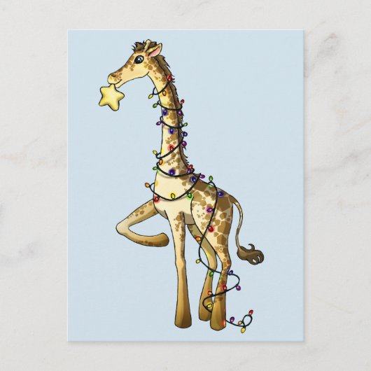 Cartes Pour Fêtes Annuelles Shiny Giraffe (Devant)