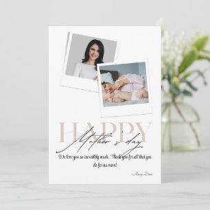 Cartes Pour Fêtes Annuelles Show Mom You Care : Photo personnalisée Fête des m