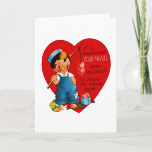 Cartes Pour Fêtes Annuelles Si Je Pouvais Attraper Ton Coeur