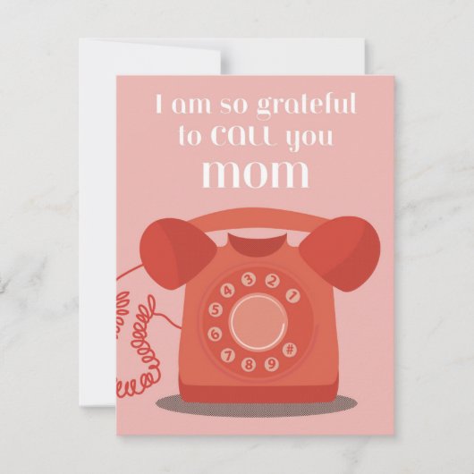 Cartes Pour Fêtes Annuelles Si Reconnaissante (Devant)