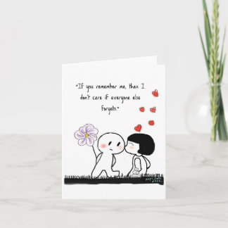 Cartes Pour Fêtes Annuelles Si tu te rappelles de moi