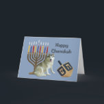 Cartes Pour Fêtes Annuelles Siberian Husky Chanukah Card Menorah Dreidel<br><div class="desc">Se souvenir de sa famille et de ses amis pendant la saison de Chanukah est un merveilleux moyen de rester en contact avec les gens qui vous aiment et qui vous tiennent à coeur. J'ai créé ces cartes de chien Chanukah avec amour et attention et je suis sûr que quiconque...</div>