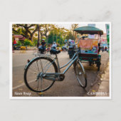 Cartes Pour Fêtes Annuelles Siem Reap Bicycle Street – Travel Postcard (Devant)