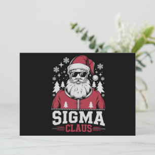 Cartes Pour Fêtes Annuelles Sigma Claus Cool Père Noël Christmas Rizz Rizzler 