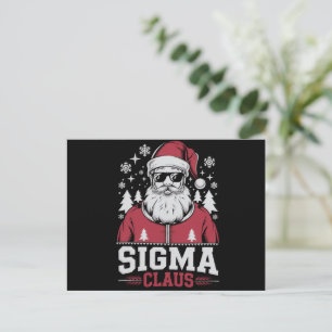 Cartes Pour Fêtes Annuelles Sigma Claus Cool Père Noël Noël Rizz Rizzler Mème