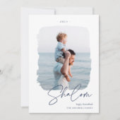 Cartes Pour Fêtes Annuelles Signature brossée | Hanoukka Photo (Devant)