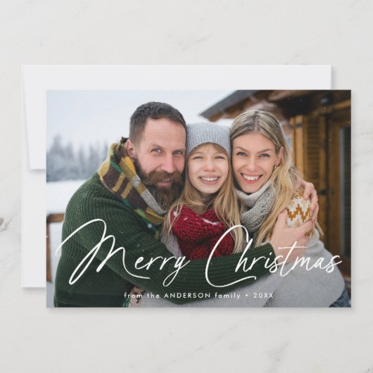 Cartes Pour Fêtes Annuelles Signature moderne Script Pain d'épices photo (Devant)