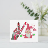 Cartes Pour Fêtes Annuelles Signe de paix à la main (Debout devant)