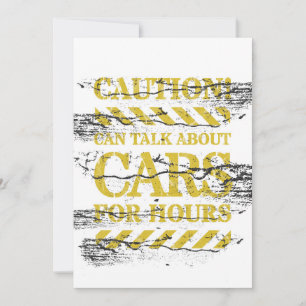 Cartes Pour Fêtes Annuelles Signes de prudence - Signal de circulation jaune -