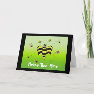 Cartes Pour Fêtes Annuelles S'il vous plaît 'abeille' m'être la Saint-Valentin