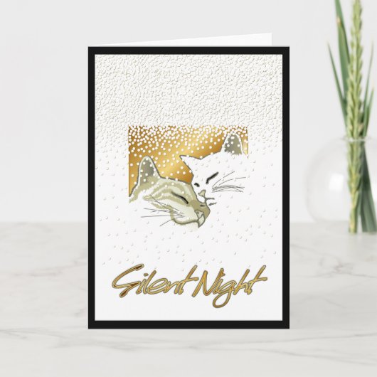 Cartes Pour Fêtes Annuelles Silent Night (Devant)