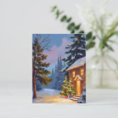 Cartes Pour Fêtes Annuelles Silent Night Painted Christmas (Debout devant)
