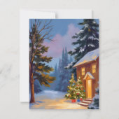 Cartes Pour Fêtes Annuelles Silent Night Painted Christmas (Devant)