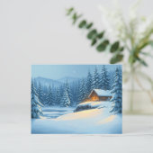 Cartes Pour Fêtes Annuelles Silent Snow  (Debout devant)