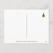 Cartes Pour Fêtes Annuelles Silhouette de Noël Black Labrador (Dos)