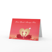 Silhouette des cygnes cardiaques