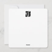 Cartes Pour Fêtes Annuelles Silhouettes de chat noir - Design félin mignon (Dos)