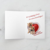 Cartes Pour Fêtes Annuelles Silky Terrier Soyez Notre Valentin (Intérieur)