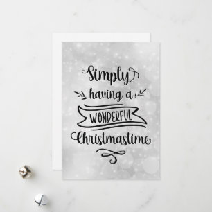Cartes Pour Fêtes Annuelles Silver Tout simplement avoir un merveilleux Noël
