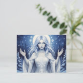 Cartes Pour Fêtes Annuelles SilverSnowQueen (Debout devant)