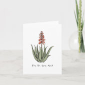 Cartes Pour Fêtes Annuelles Simple Aloe Vous Verrez Beaucoup Blair Cactus Plan (Devant)