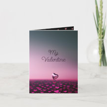 Simple Amour sur l'Horizon Photo Valentine Card