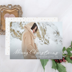 Cartes Pour Fêtes Annuelles Simple and Festive Dots Merry Christmas Photo