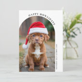 Cartes Pour Fêtes Annuelles Simple Arche Noël Personnalisé Animaux de Compagni (Debout devant)