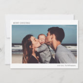 Cartes Pour Fêtes Annuelles Simple Boho Moderne Joyeux Noël Photo  (Devant)