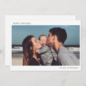 Cartes Pour Fêtes Annuelles Simple Boho Moderne Joyeux Noël Photo  (Devant / Derrière)