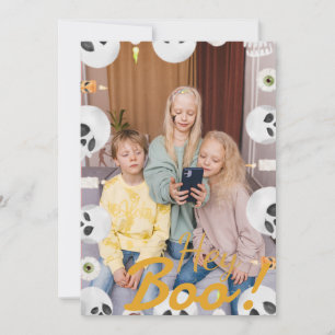 Cartes Pour Fêtes Annuelles Simple Boo Happy Halloween famille et amis Photo