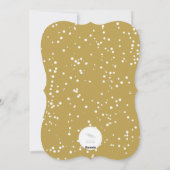 Cartes Pour Fêtes Annuelles Simple Cheval Calligraphie Script Gold Ombre Photo (Dos)