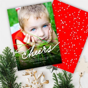 Cartes Pour Fêtes Annuelles Simple Chevaux Calligraphie Script Photo moderne