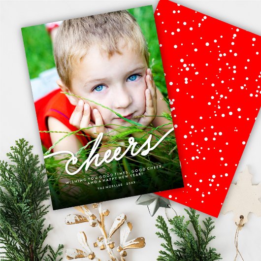 Cartes Pour Fêtes Annuelles Simple Chevaux Calligraphie Script Photo moderne