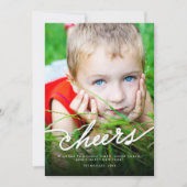 Cartes Pour Fêtes Annuelles Simple Chevaux Calligraphie Script Photo moderne (Devant)