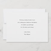 Cartes Pour Fêtes Annuelles Simple Chic Multi Photo Collage Joyeux Noël (Dos)