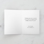 Cartes Pour Fêtes Annuelles Simple classique main tiré Abstrait sapin de Noël (Intérieur)