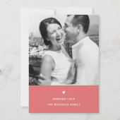 Cartes Pour Fêtes Annuelles Simple coeur Orange Valentine Salutation (Devant)