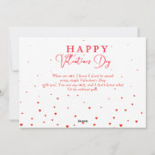 Cartes Pour Fêtes Annuelles Simple Collage de 3 Photos | Saint-Valentin (Dos)