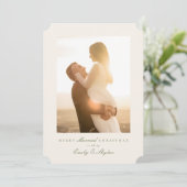 Cartes Pour Fêtes Annuelles Simple collage élégant Joyeux Noël marié (Debout devant)