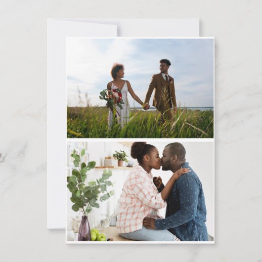 Cartes Pour Fêtes Annuelles Simple collage photo 2 (Devant)