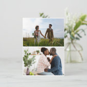 Cartes Pour Fêtes Annuelles Simple collage photo 2 (Debout devant)