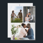 Cartes Pour Fêtes Annuelles Simple collage photo 3<br><div class="desc">Personnalisez votre photographie. Vous pouvez créer ce produit personnalisé pour des occasions spéciales comme les mariages,  les anniversaires,  Noël,  les vacances,  les hommages,  la remise de diplôme,  les anniversaires de mariage et plus encore. Il peut également être offert en cadeau à votre meilleur ami,  ami proche,  famille et parent</div>